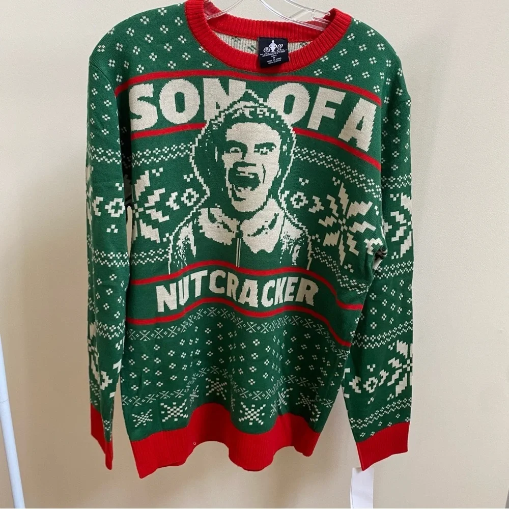 NWT Elf Son of a Nutcracker Ugly Christmas sweater Sz M - Picture 2 of 6